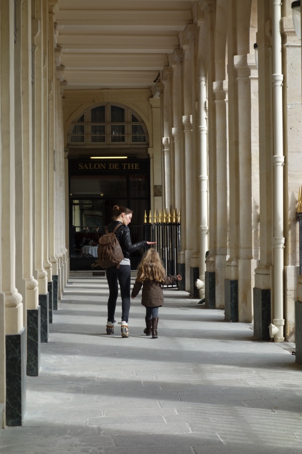Parisian Mother and child Palais Royal